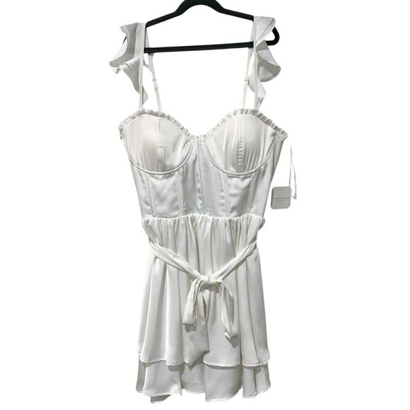 Altar'd State | Dress Melney Mini Ivory Sleeveless Corset NWT- Size XL - Picture 1 of 11